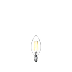 Philips 2-PAK KLAR LED PÆRE KERTE E14 4W