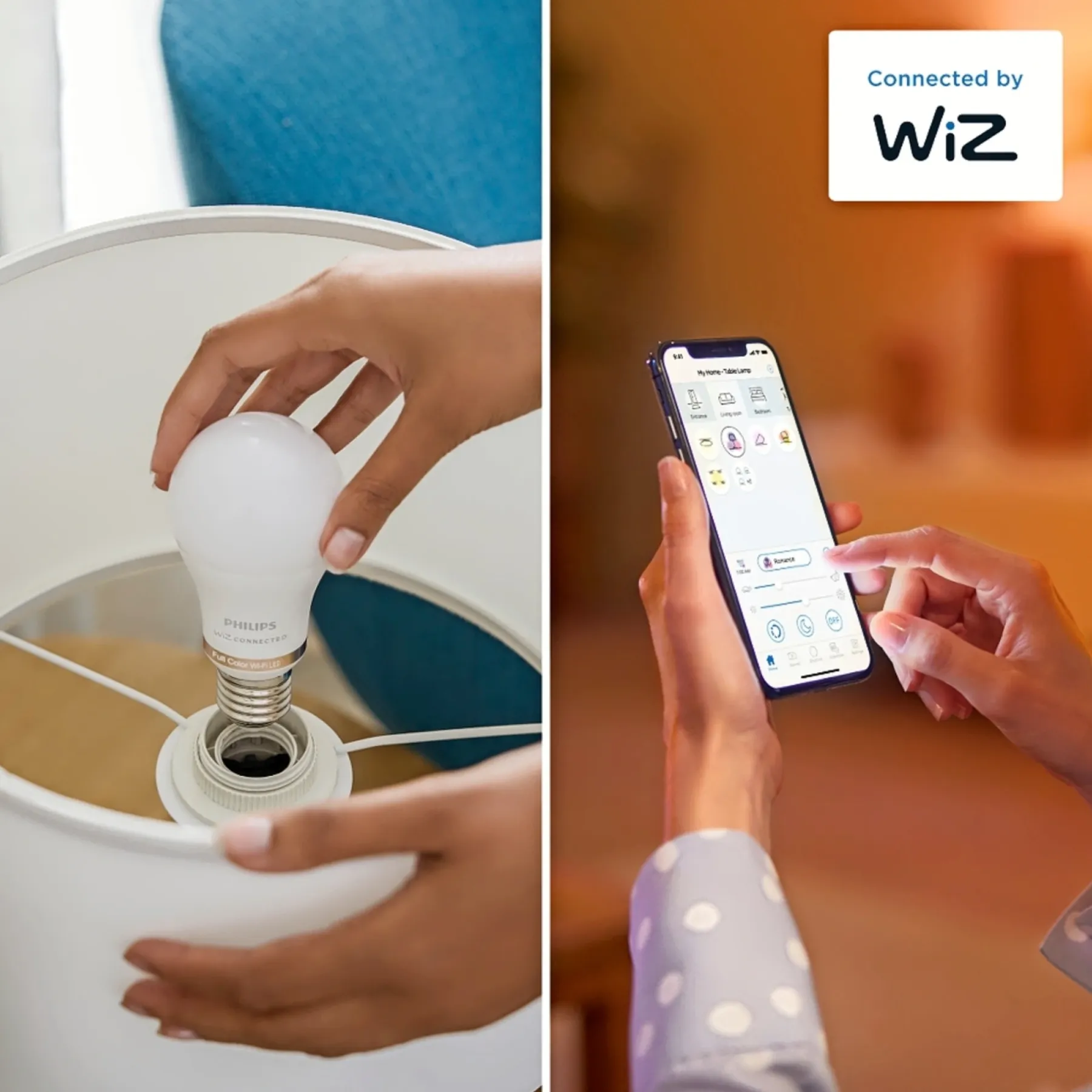 Philips Smart COLOR COLOR LED PÆRE E27 KRONE 5W^ Smart Belysning