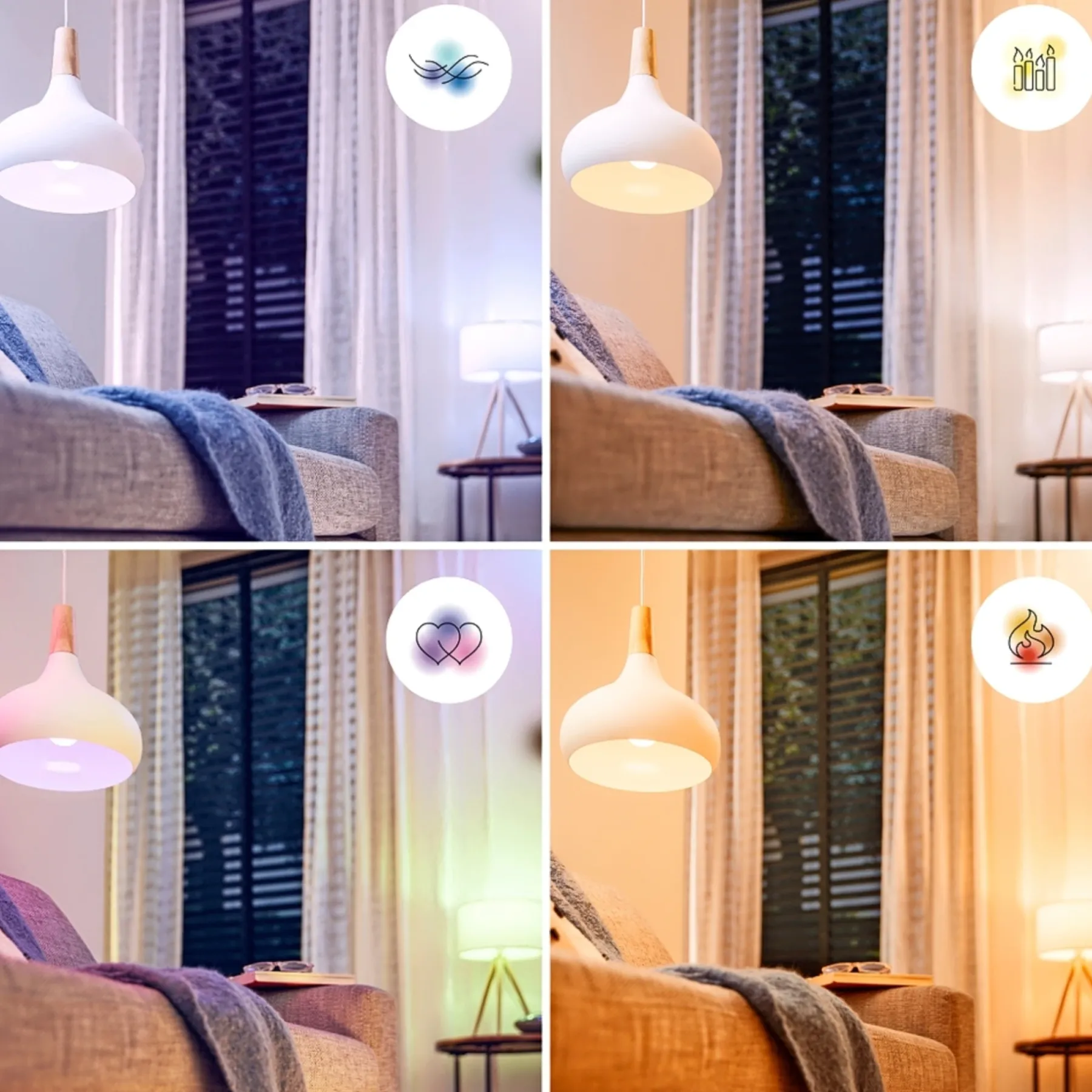 Philips Smart COLOR COLOR LED PÆRE E27 KRONE 5W^ Smart Belysning