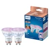 Philips Smart COLOR 2-PAK LED PÆRE GU10 SPOT 5W^ Smart Belysning