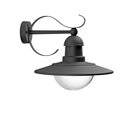 Philips TOPIARY UDENDØRS VÆGLAMPE SORT 60W Hot
