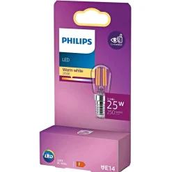 Philips T25S LED PÆRE KERTE E14 3W^ Led