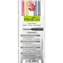 Pica 3030 8 STK REFILL RØD/GUL/GRÅ Best