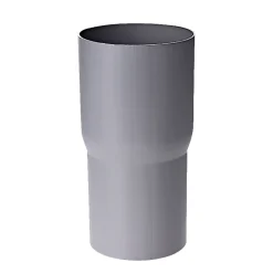 Plastmo PLAST 75 MM RØRSAMLEMUFFE GRÅ^ Tagrender