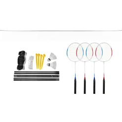 Play>it BADMINTONSÆT - 4 SPILLERE HAVESPIL^ Havespil