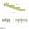 Plus 4 TRIN TERRASSETRAPPE 1800 X 550 MM Best