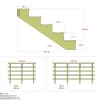 Plus 5 TRIN TERRASSETRAPPE 1200 X 880 MM^ Trappevanger