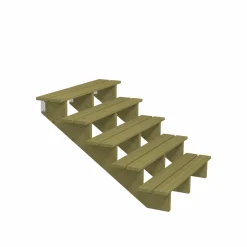 Plus 5 TRIN TERRASSETRAPPE 1200 X 880 MM^ Trappevanger