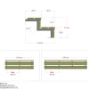Plus 2 TRIN TERRASSETRAPPE 1200 X 370 MM Clearance