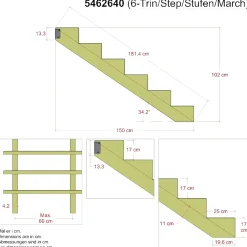 Plus 6 TRIN TRAPPEVANGE 42 X 1020 MM Sale