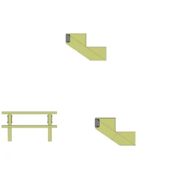 Plus 3 TRIN TRAPPEVANGE 42 X 340 MM^ Trappevanger