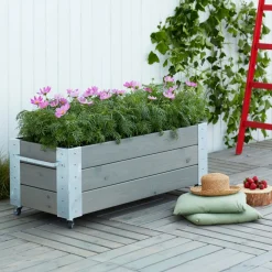 Plus CUBIC BLOMSTERKASSE GRÅBRUN 45 X 50 X 120 CM Discount