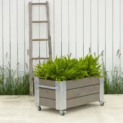 Plus CUBIC BLOMSTERKASSE GRÅBRUN 45 X 87 X 50 CM Sale