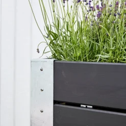 Plus CUBIC BLOMSTERKASSE SORT 50 X 90 X 120 CM