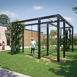 Plus DAYLIFE STÅLESPALIER 3,9 + 2 M2^ Havepavilloner
