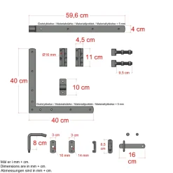 Plus DECORA LÅGE FUNGICIDBEHANDLET OG GRUNDMALET 2 GANGE SORT 100 X 95 CM Clearance