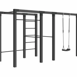Plus FITNESSSTATIV 220 X 138 X 380 CM SORT^ Udendørs Træning