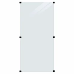 Plus GLASHEGN HÆRDET KLART 90 X 180 X 0.60 CM^ Glashegn