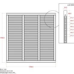 Plus HEGN FUNGICIDBEHANDLET & GRUNDMALET 2 GANGE HVID 180 X 180 CM New