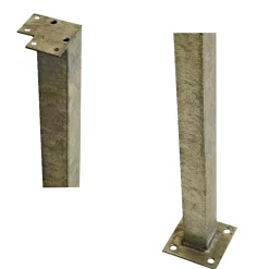 Plus HJØRNE STÅLSTOLPE VARMGALVANISERET STÅL 4.50 X 4.50 X 103.30 CM^ Stolper & Pæle