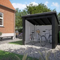 Plus NORDIC 1 MODUL ÅBEN STANDARD CYKELSKUR 5 M²^ Cykelskure