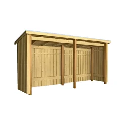 Plus NORDIC 2-MODUL INKL. TAGPAP/ALULISTER MULTIHAVEHUS 4,7 M2^ Redskabsskure