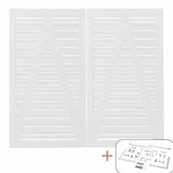 Plus OSAKA LÅGE FUNGICIDBEHANDLET OG GRUNDMALET 2 GANGE HVID 200 X 180 CM Discount