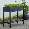 Plus PÅ BEN PLANTEKASSE SORT 79 X 38 X 88 CM^ Højbede & Plantekasser