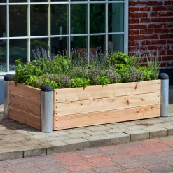 Plus PIPE HØJBED NATUR 36 X 80 X 140 CM^ Højbede & Plantekasser