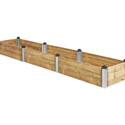 Plus PIPE HØJBED NATUR 36 X 80 X 400 CM^ Højbede & Plantekasser