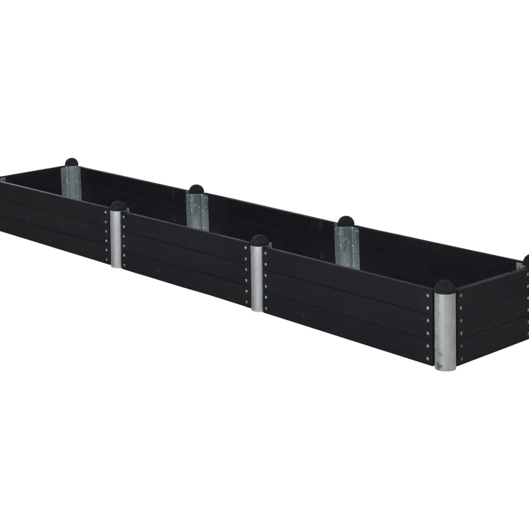 Plus PIPE HØJBED SORT 36 X 80 X 400 CM^ Højbede & Plantekasser