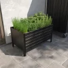 Plus PLANTEKASSE SORT 46.50 X 46 X 83 CM^ Højbede & Plantekasser