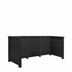 Plus RENOVATIONSSKJUL SORT NÅLETRÆ^ Affaldsskjulere