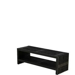 Plus RUSTIK TRALLEBÆNK SORT 138 CM^ Havebænke