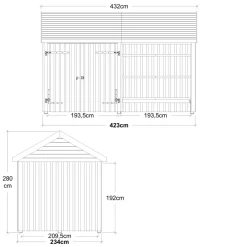 Plus STANDARD HAVEHUS 10 M² Outlet