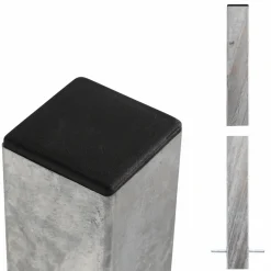 Plus STÅLSTOLPE VARMGALVANISERET STÅL 8 X 8 X 238 CM Discount