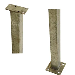 Plus STÅLSTOLPE VARMGALVANISERET STÅL 4.50 X 4.50 X 103.30 CM^ Stolper & Pæle