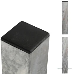 Plus STÅLSTOLPE VARMGALVANISERET STÅL 8 X 8 X 268 CM^ Stolper & Pæle