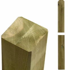 Plus STOLPE OMLIMET TRYKIMPRÆGNERET NTR KLASSE A NATUR 9 X 9 X 268 CM^ Stolper & Pæle