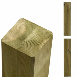 Plus STOLPE TRYKIMPRÆGNERET NTR KLASSE A NATUR 9 X 9 X 298 CM New
