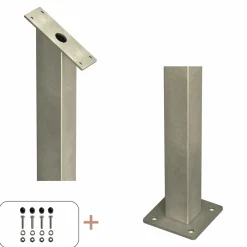 Plus STOLPE VARMGALVANISERET STÅL 4.50 X 4.50 X 87.10 CM^ Stolper & Pæle