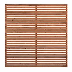 Plus TOKYO HEGN THERMOWOOD® GYLDENBRUN 180 X 180 CM^ Træhegn