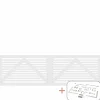 Plus TOKYO LÅGE FUNGICIDBEHANDLET OG GRUNDMALET 2 GANGE HVID 300 X 90 CM Online