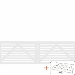 Plus TOKYO LÅGE FUNGICIDBEHANDLET OG GRUNDMALET 2 GANGE HVID 300 X 90 CM Online