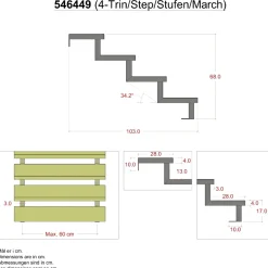 Plus TRAPPEVANGE 30 X 680 MM New