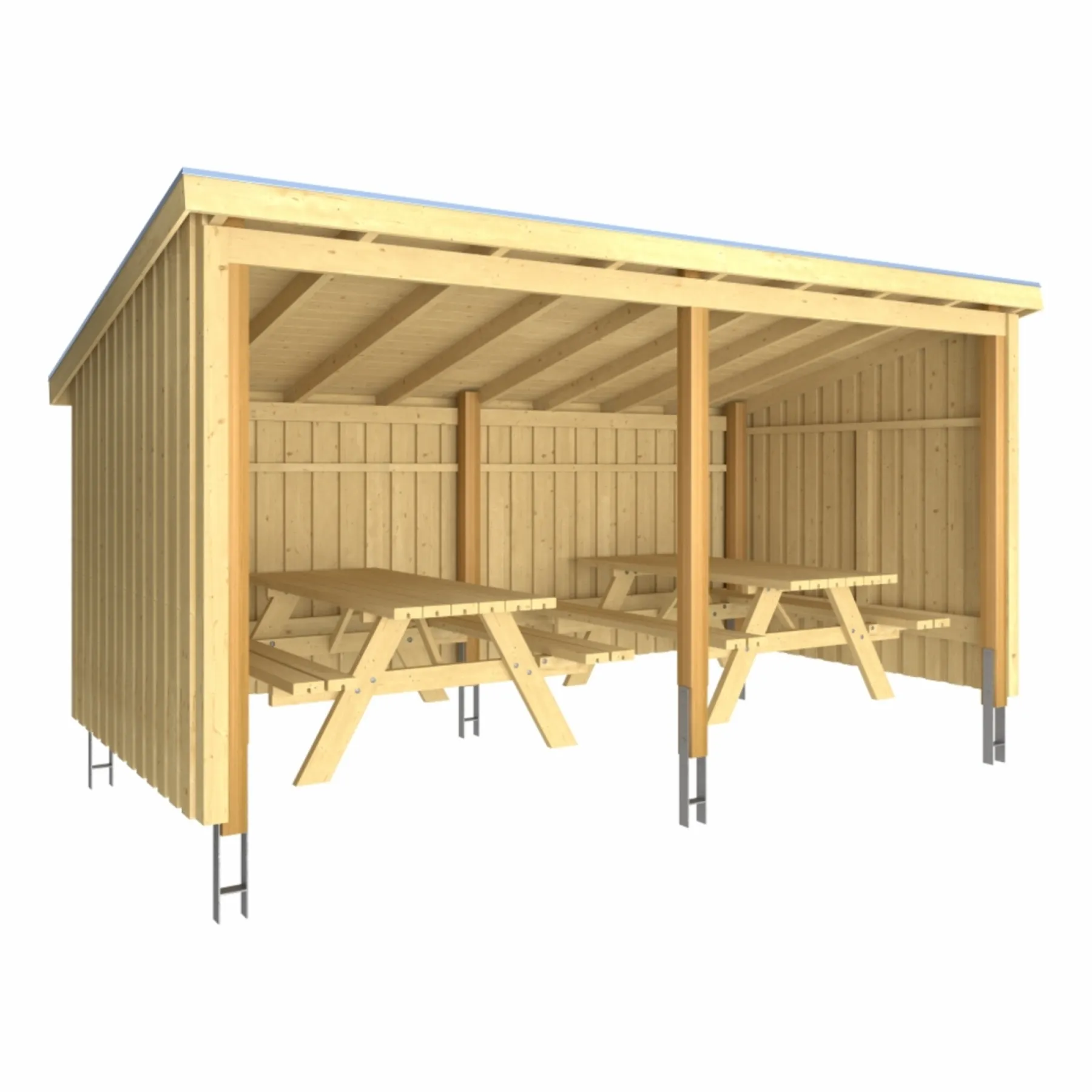 Plus TYPE 1C MADPAKKEHUS 9,5 M²^ Redskabsskure