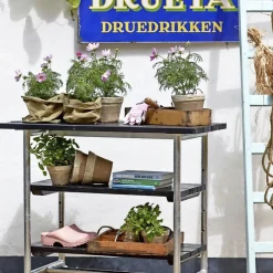 Plus URBAN SERVERINGSVOGN SORT NÅLETRÆ / STÅL^ Tilbehør Havemøbler
