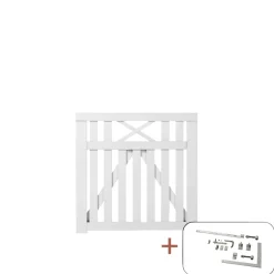 Plus VINESSE LÅGE FUNGICIDBEHANDLET OG GRUNDMALET 2 GANGE HVID 100 X 98 CM Outlet