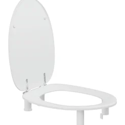 Pressalit DANIA 100 MM. FORHØJET R34000 TOILETSÆDE HVID^ Toiletsæder