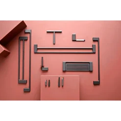 Pressalit STYLE HÅNDKLÆDESTANG MAT SORT 81 CM^ Tilbehør Badeværelse